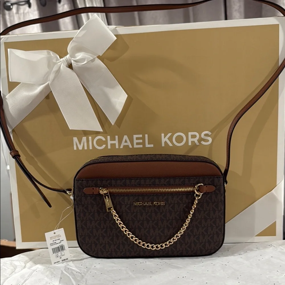Michael Kors Brown chain XBDY Crossbody Bag - Picture 1 of 1